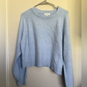 Z Supply Pastel Blue Relaxed Crewneck Sweater